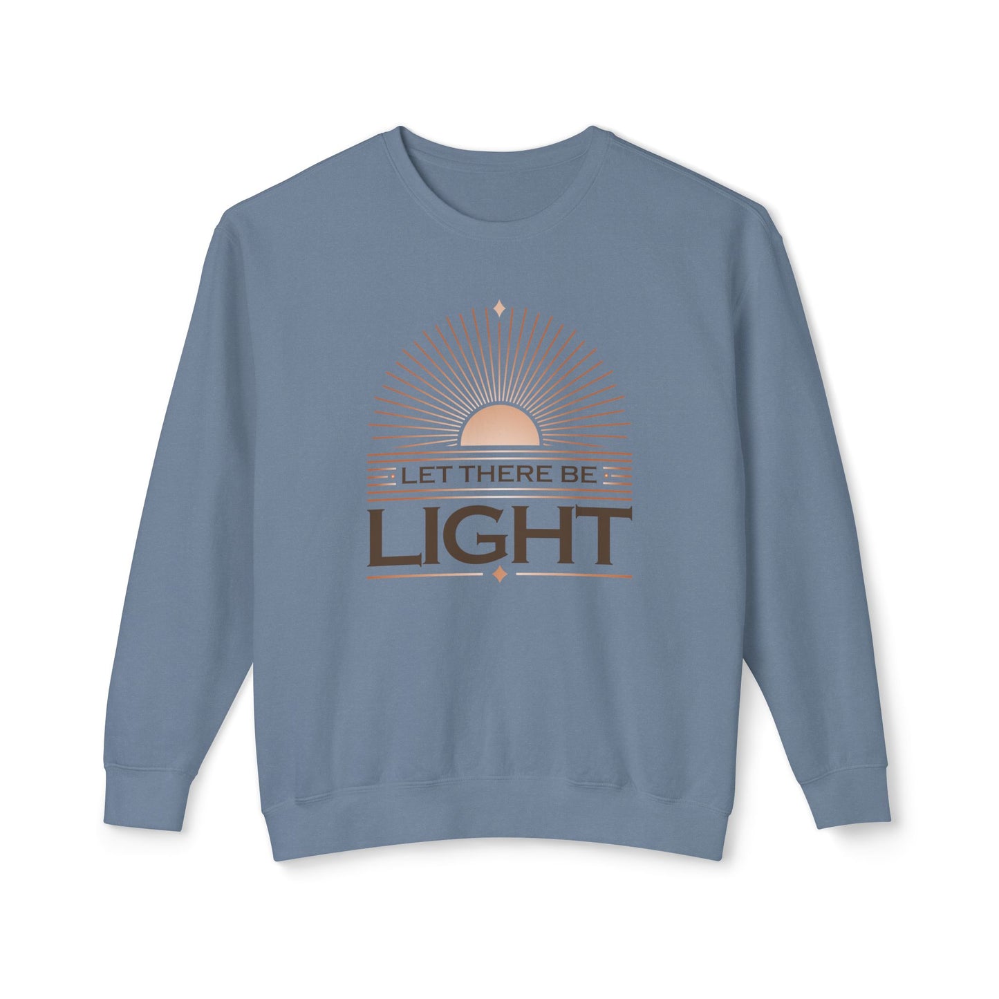 "Let There Be Light" Unisex Lightweight Crewneck Sweatshirt