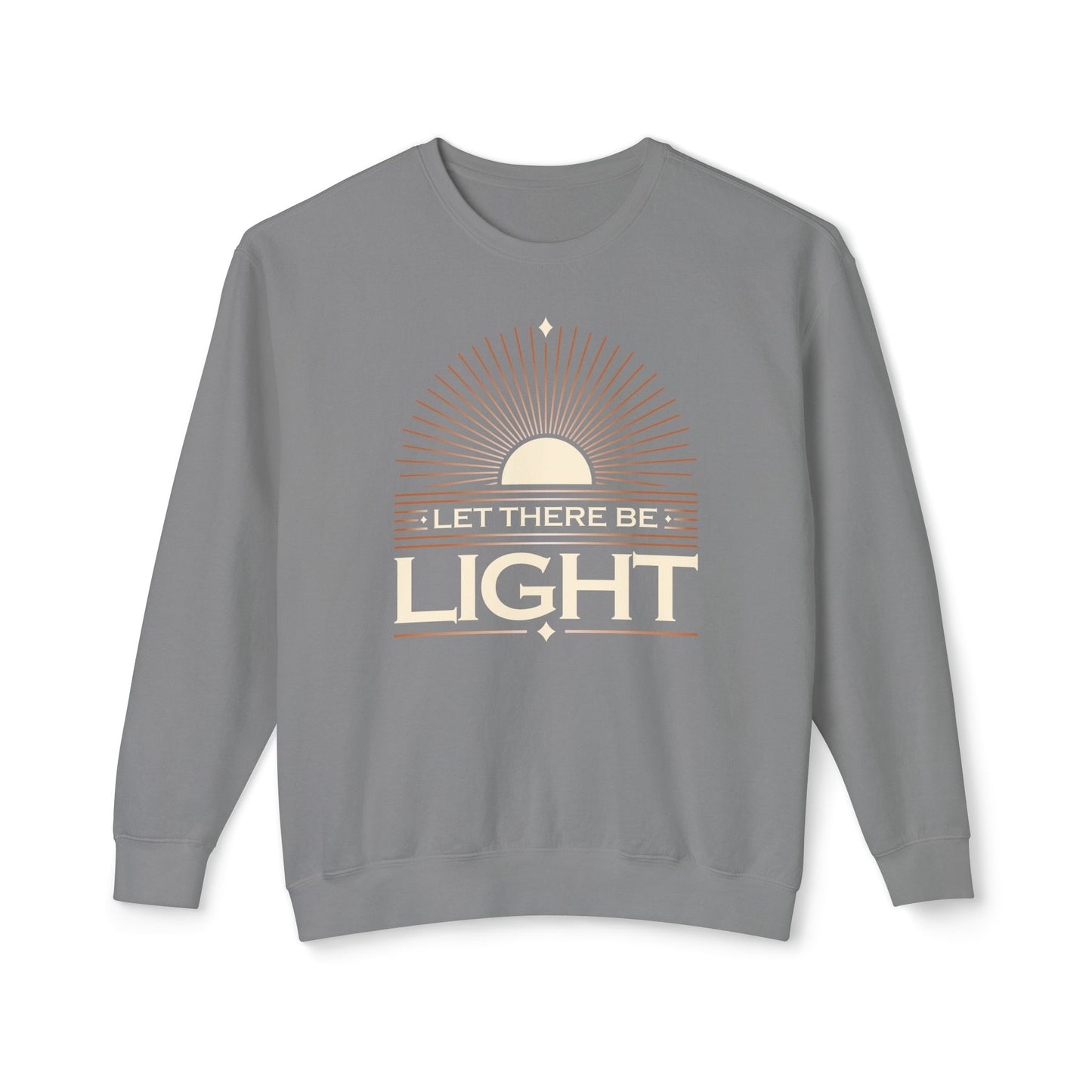 "Let There Be Light" Unisex Lightweight Crewneck Sweatshirt