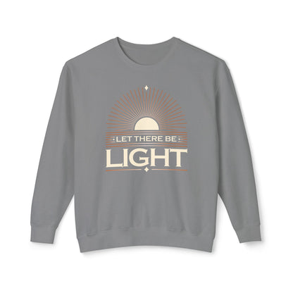 "Let There Be Light" Unisex Lightweight Crewneck Sweatshirt