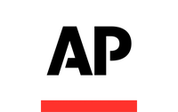 Logo of the Associated Press with 'AP' in black and a red line below on a white background.