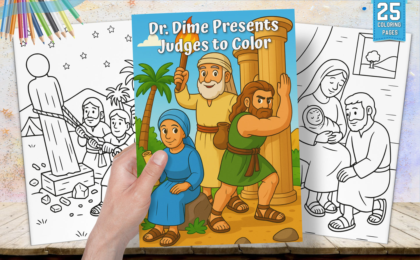 Dr. Dime Presents Judges to Color