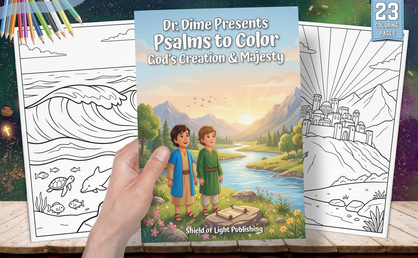 Dr. Dime Presents Psalms to Color – God’s Creation & Majesty