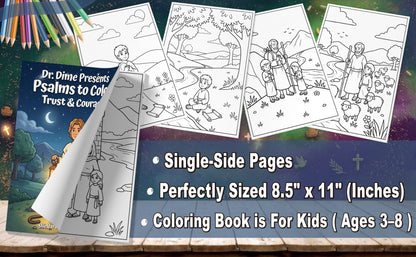 Dr. Dime Presents Psalms to Color – Trust & Courage