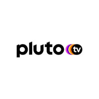 Pluto TV logo on a white background