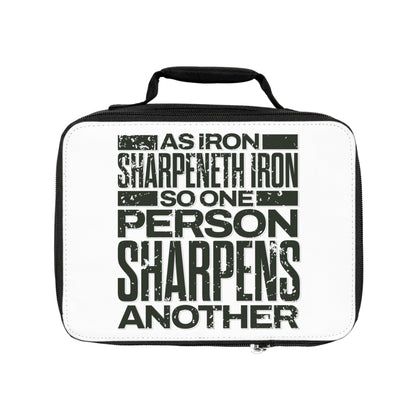 "As Iron Sharpeneth Iron So One Person Sharpens Another" Unisex Lunch Bag - The Shield of Light