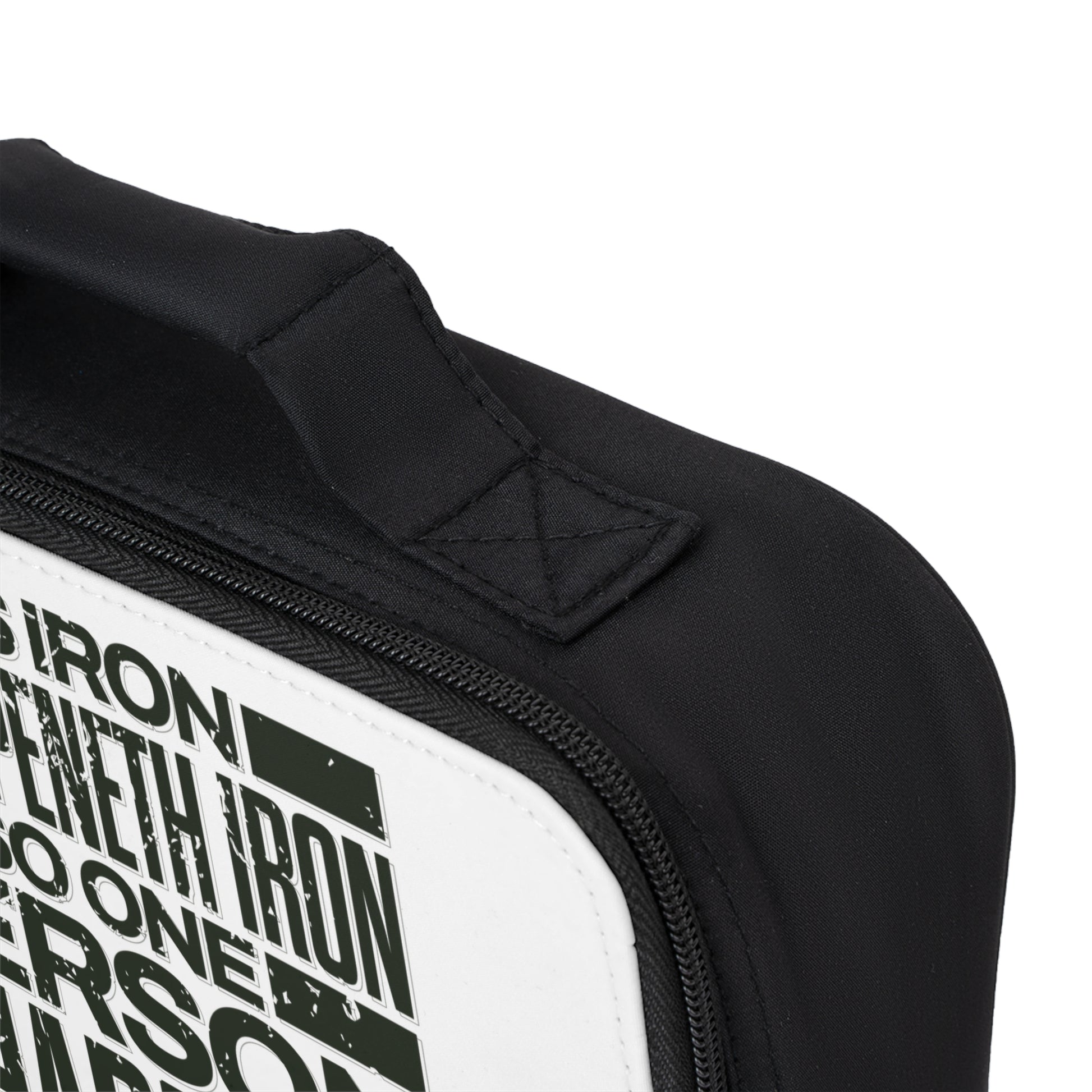 "As Iron Sharpeneth Iron So One Person Sharpens Another" Unisex Lunch Bag - The Shield of Light