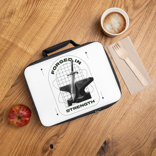 "Forged In Strength" Unisex Lunch Bag - The Shield of Light