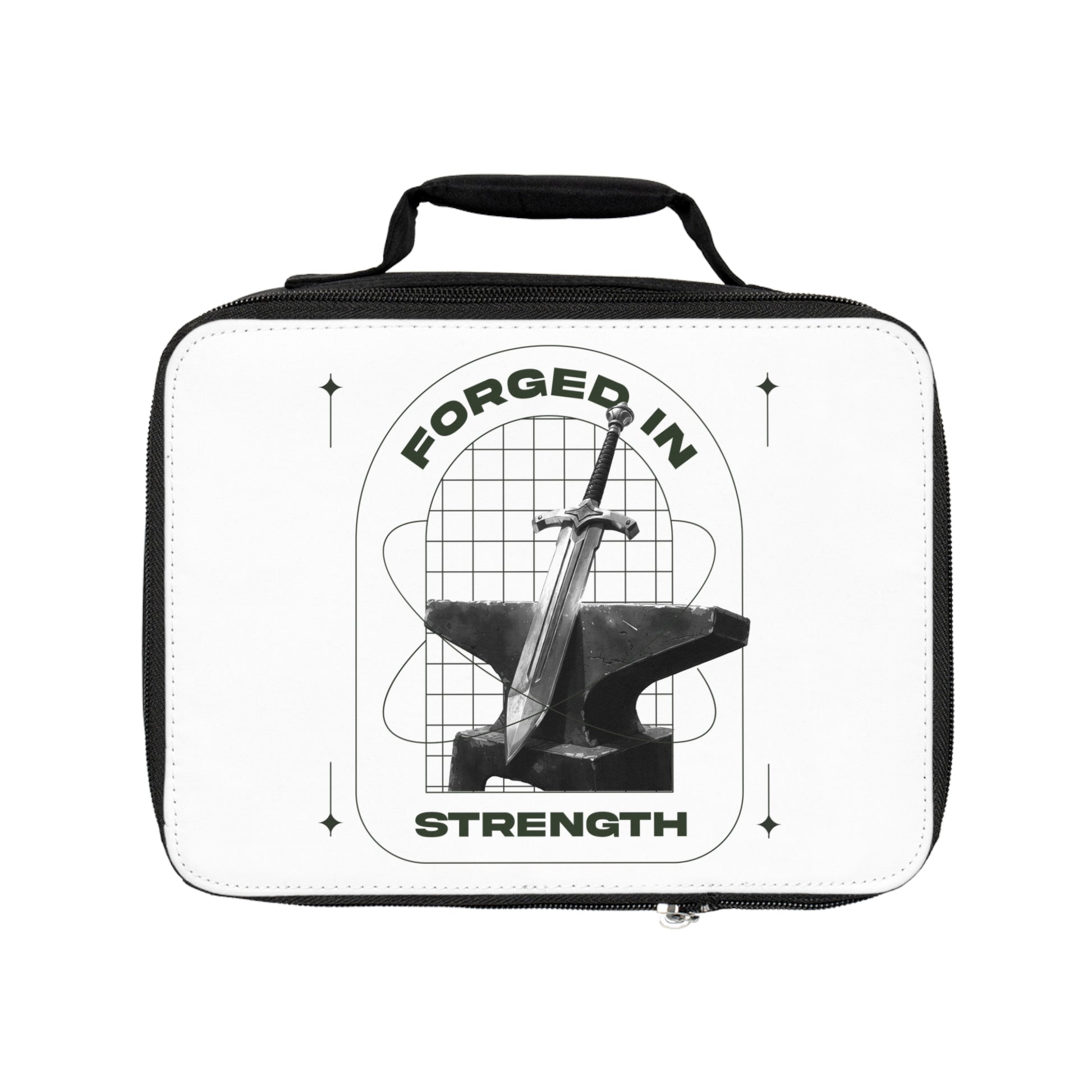 "Forged In Strength" Unisex Lunch Bag - The Shield of Light
