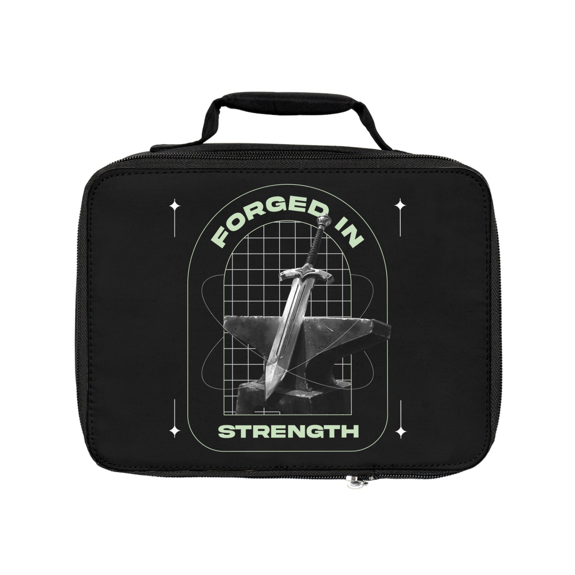 "Forged In Strength" Unisex Lunch Bag - The Shield of Light