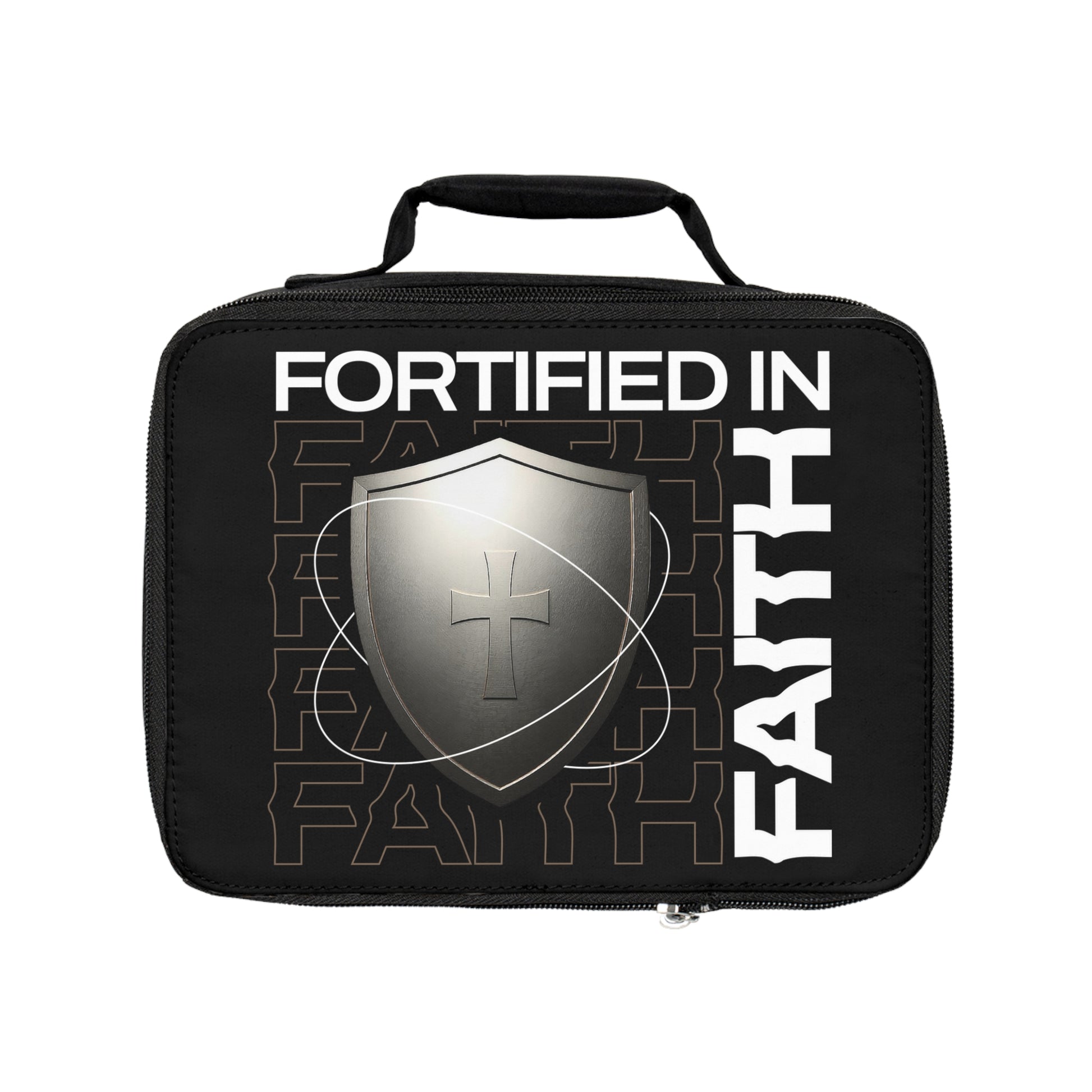 "Fortified In Faith " Unisex Lunch Bag - The Shield of Light