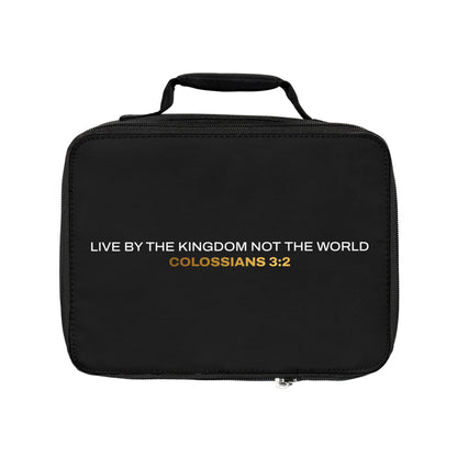 "Live By the Kingdom Not the World Colossians 3:2" Unisex Lunch Bag - The Shield of Light