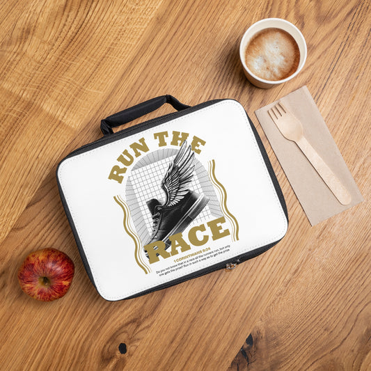 "Run The Race" Unisex Lunch Bag - The Shield of Light