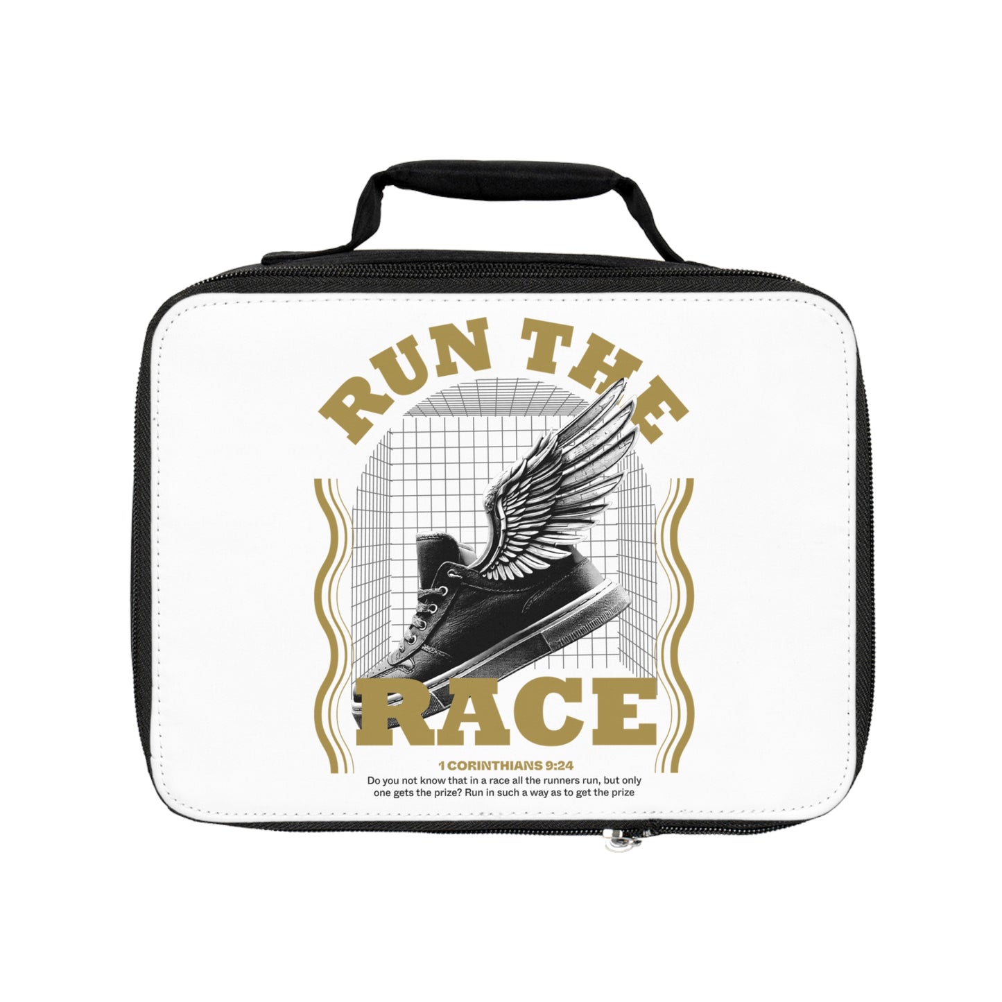 "Run The Race" Unisex Lunch Bag - The Shield of Light