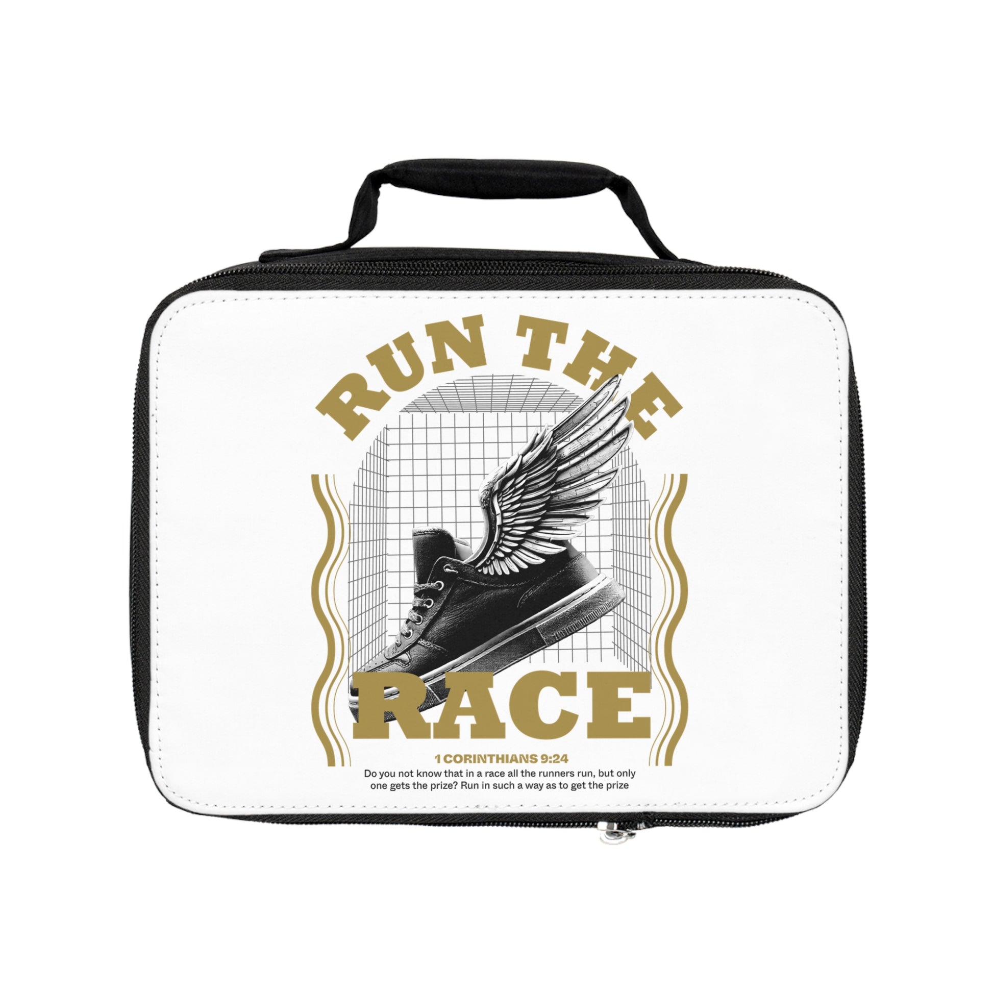 "Run The Race" Unisex Lunch Bag - The Shield of Light