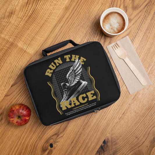 "Run The Race" Unisex Lunch Bag - The Shield of Light