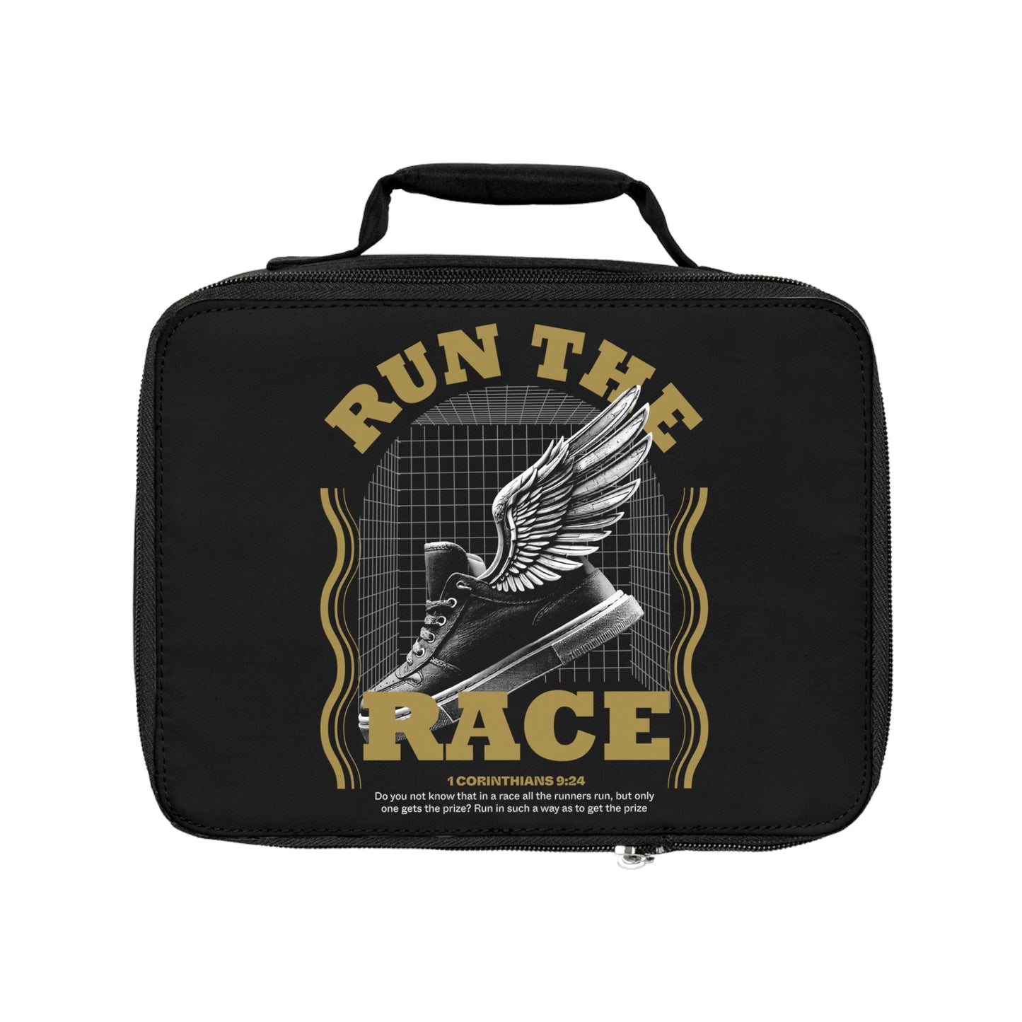 "Run The Race" Unisex Lunch Bag - The Shield of Light