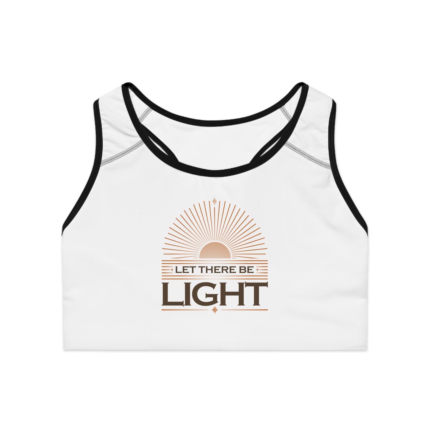 "Let There Be Light" Unisex Sports Bra - The Shield of Light