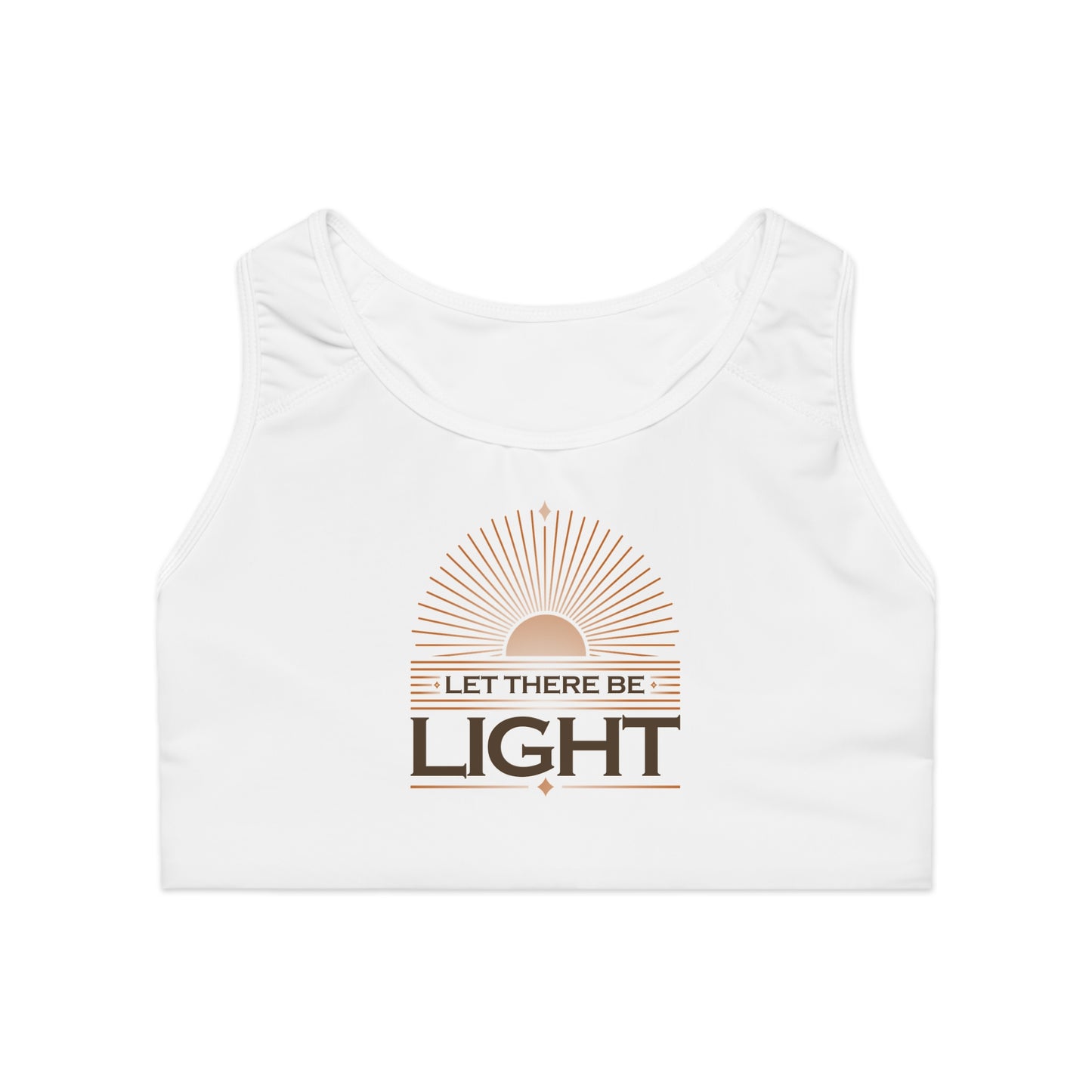 "Let There Be Light" Unisex Sports Bra - The Shield of Light