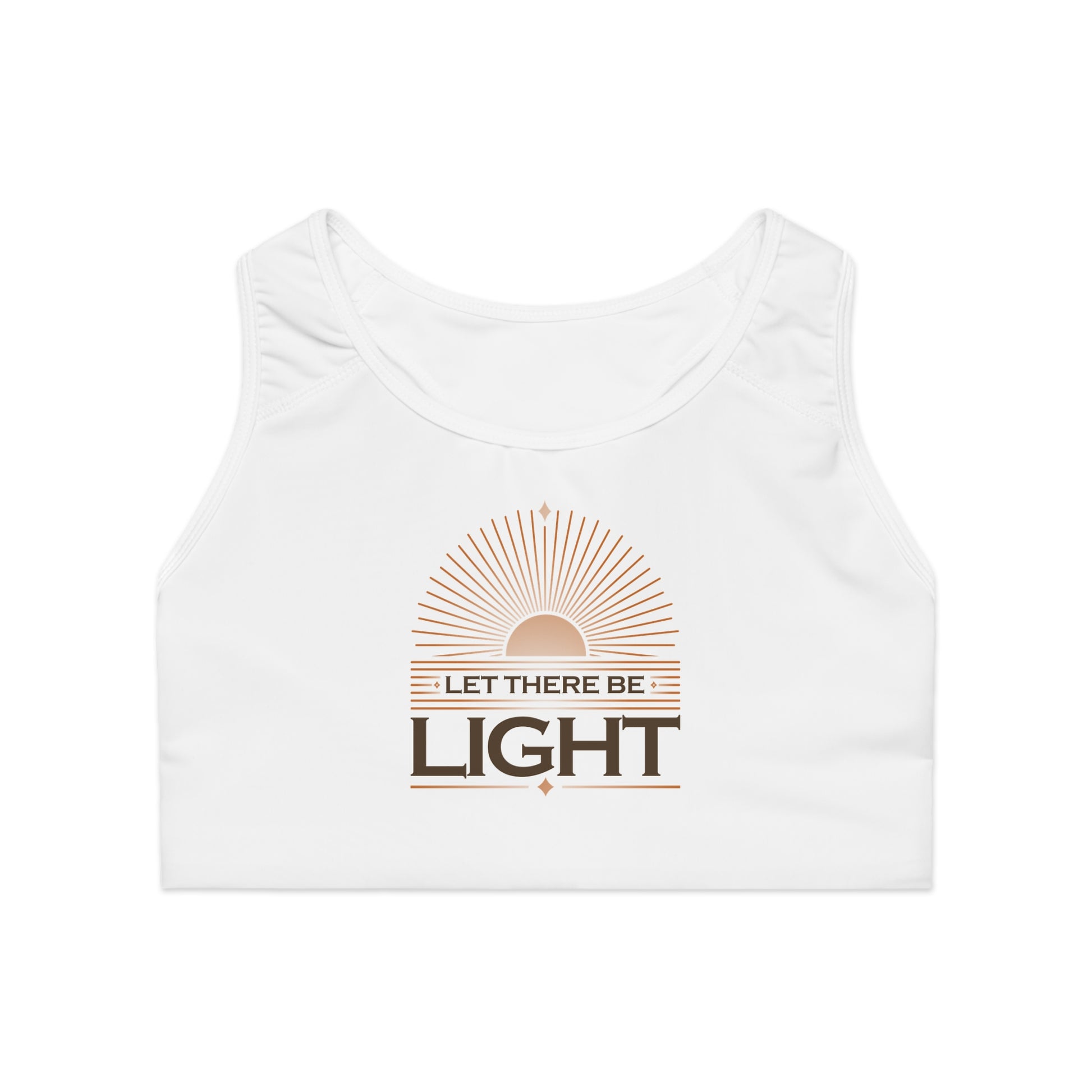 "Let There Be Light" Unisex Sports Bra - The Shield of Light