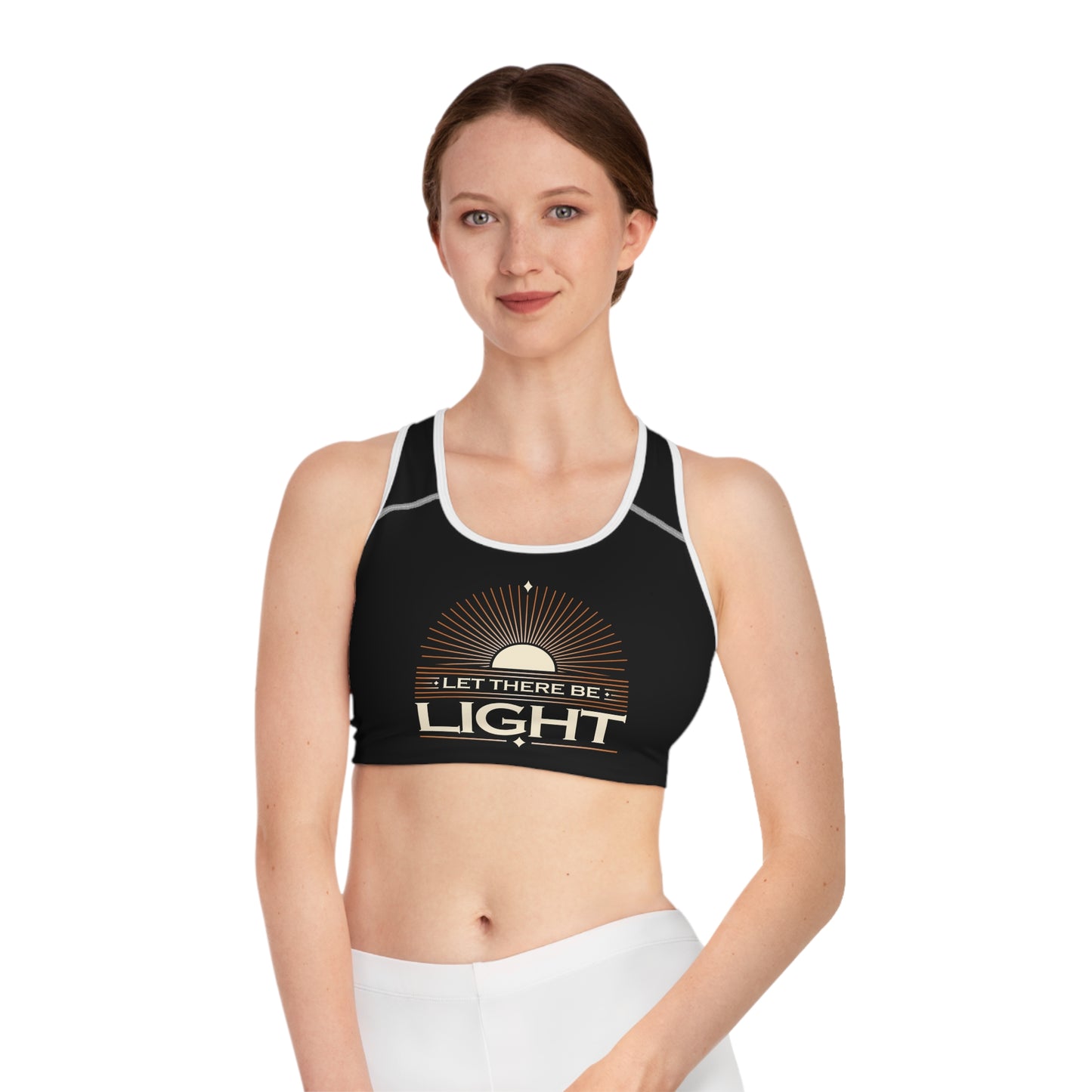 "Let There Be Light" Unisex Sports Bra - The Shield of Light