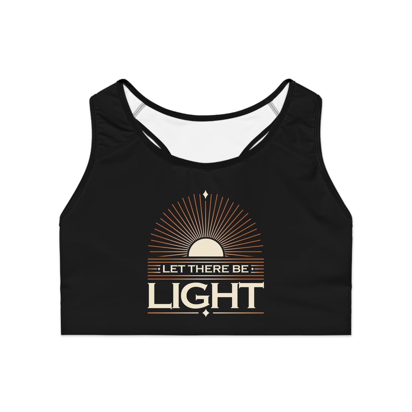 "Let There Be Light" Unisex Sports Bra - The Shield of Light