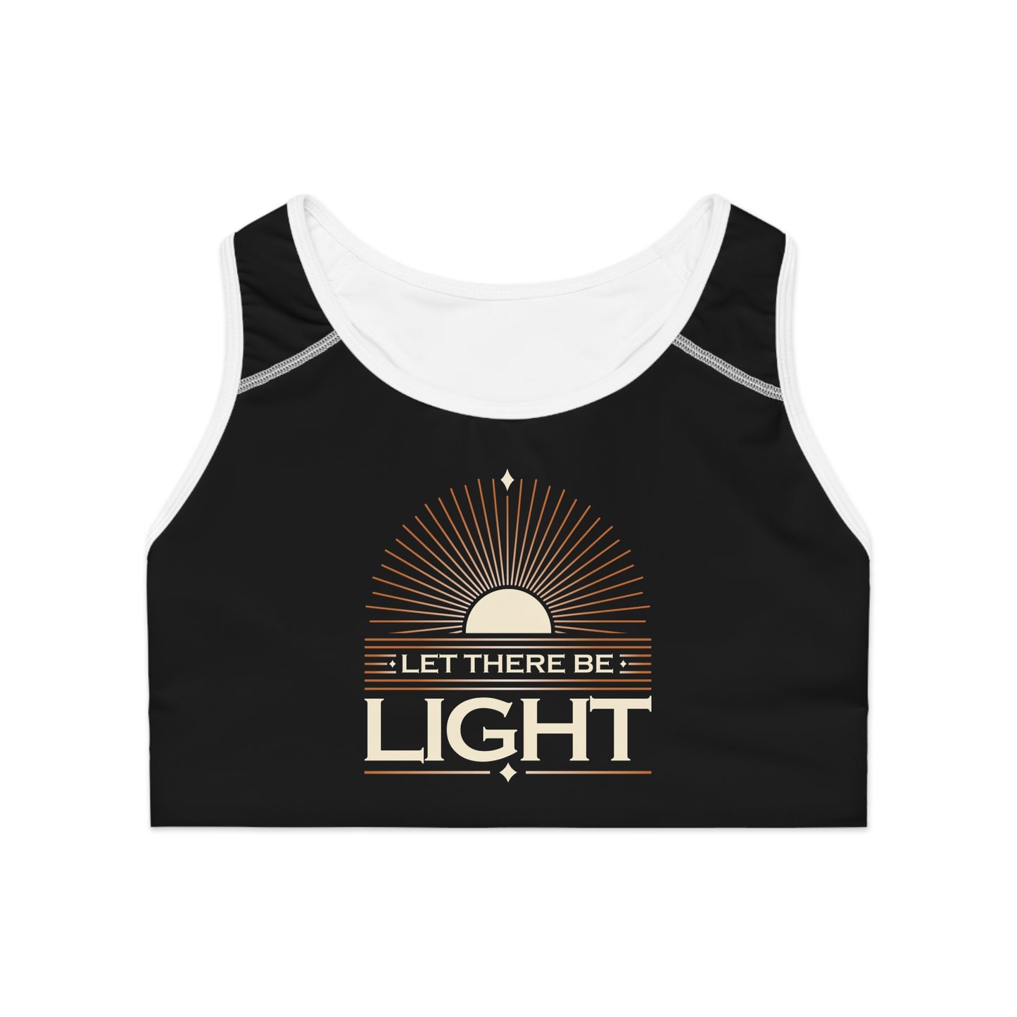 "Let There Be Light" Unisex Sports Bra - The Shield of Light