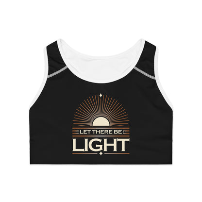 "Let There Be Light" Unisex Sports Bra - The Shield of Light