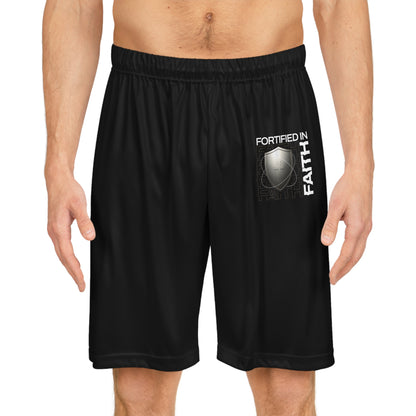 "Fortified In Faith " Basketball Shorts - The Shield of Light