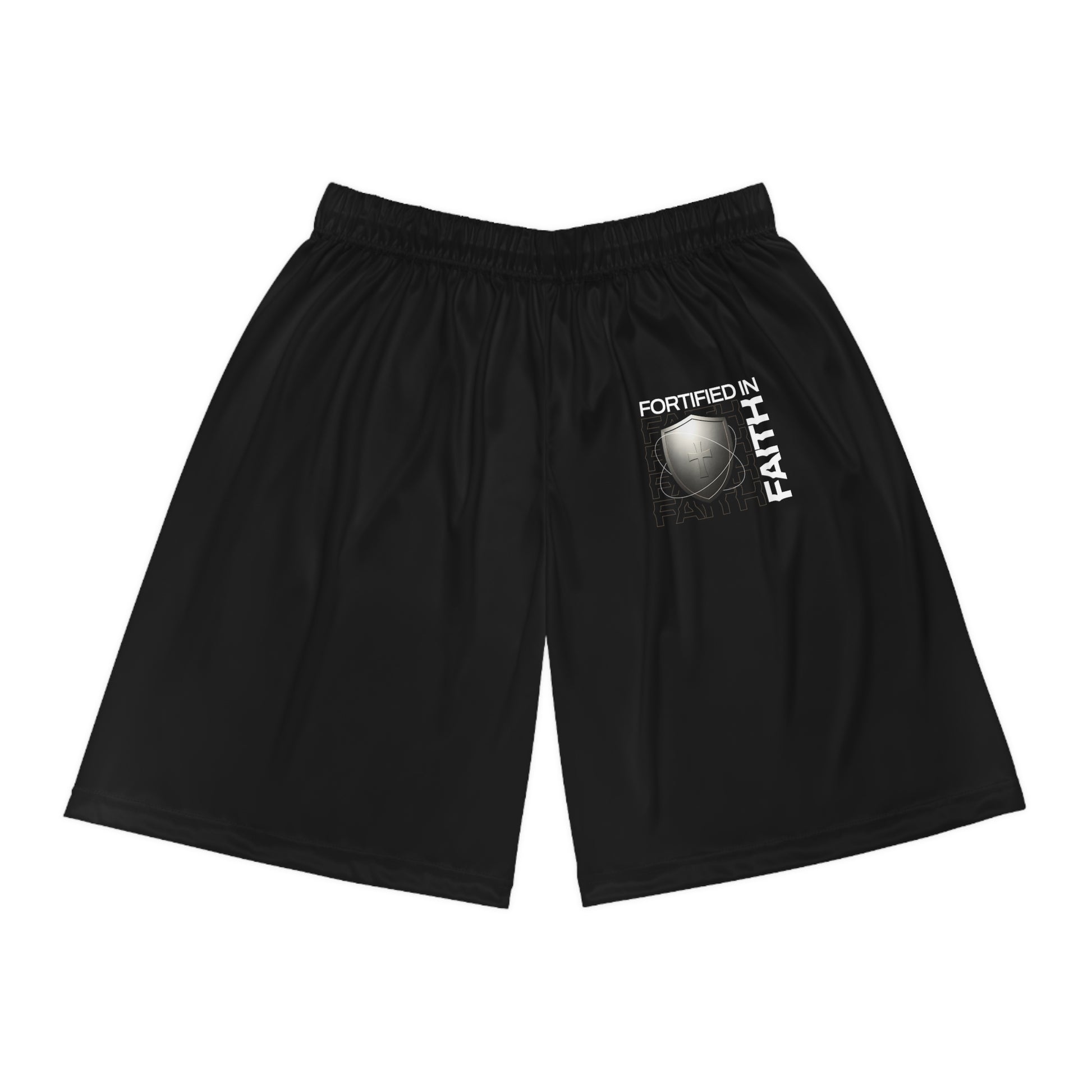 "Fortified In Faith " Basketball Shorts - The Shield of Light