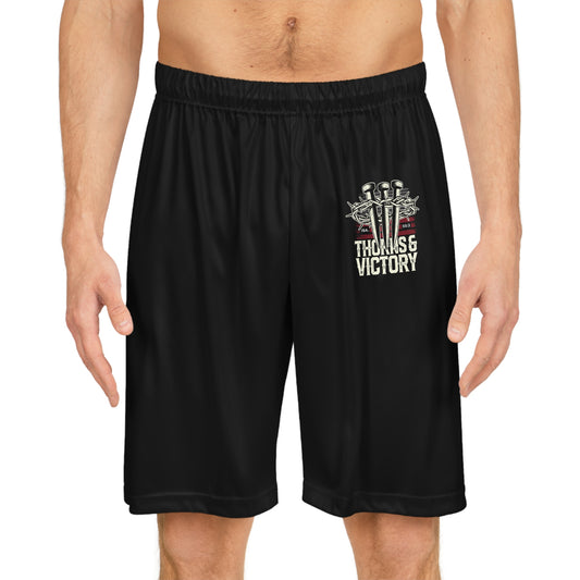 "Thorns & Victory" Basketball Shorts - The Shield of Light