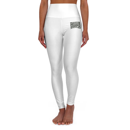 "As Iron Sharpeneth Iron So One Person Sharpens Another" Unisex High Waisted Yoga Leggings - The Shield of Light
