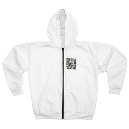 "As Iron Sharpeneth Iron So One Person Sharpens Another" Unisex Zip Hoodie - The Shield of Light