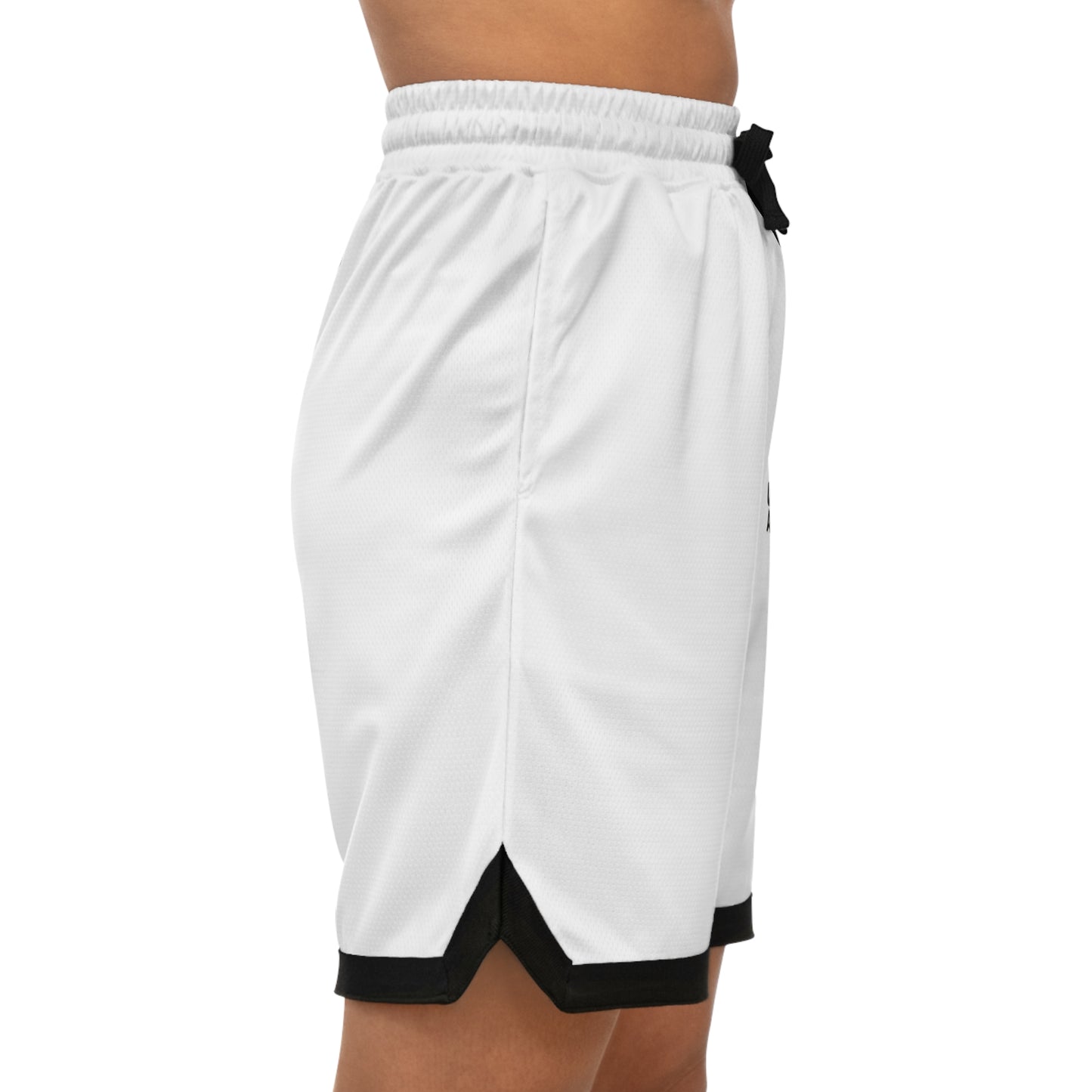 "As Iron Sharpeneth Iron So One Person Sharpens Another"  Unisex Basketball Rib Shorts - The Shield of Light