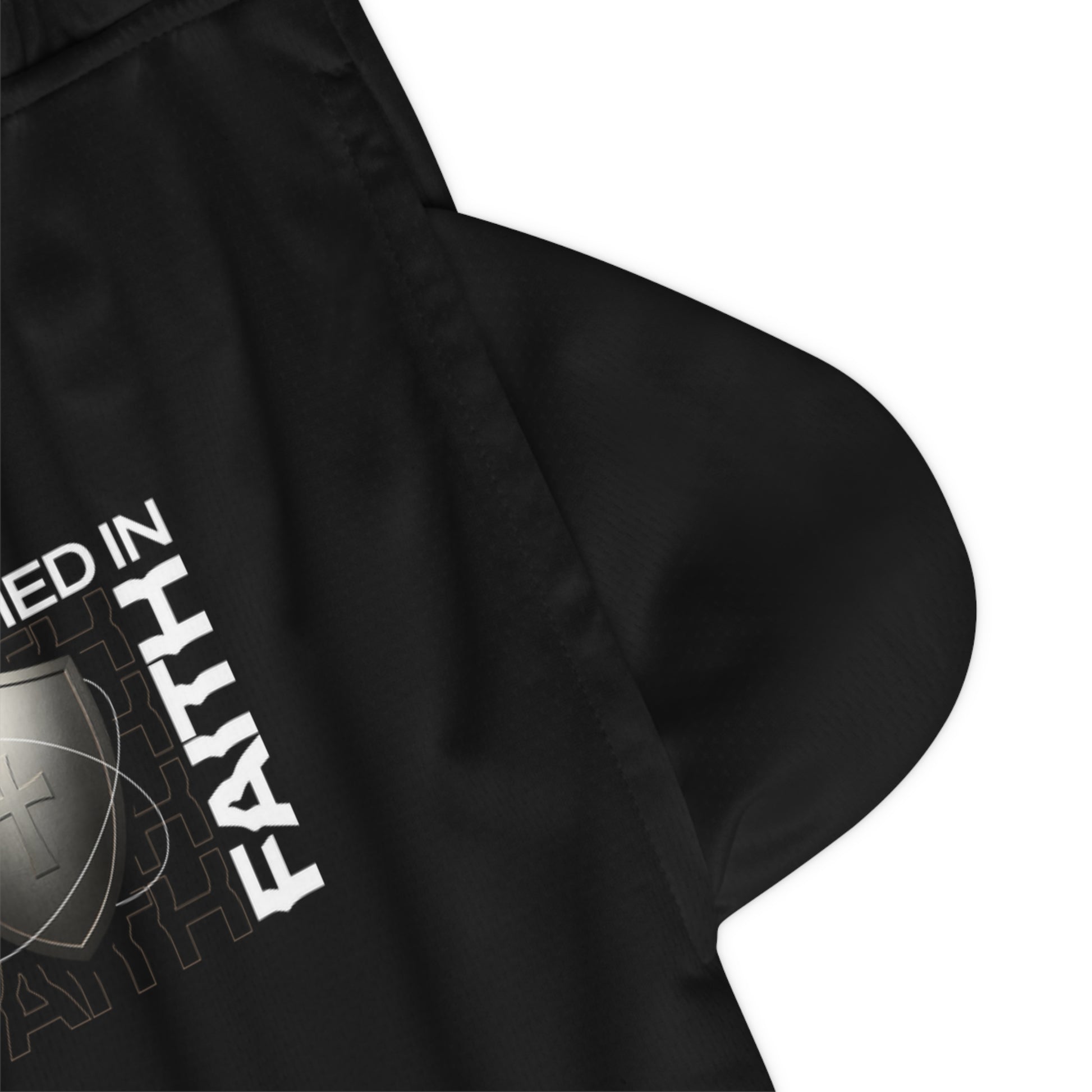"Fortified In Faith " Unisex Basketball Rib Shorts - The Shield of Light
