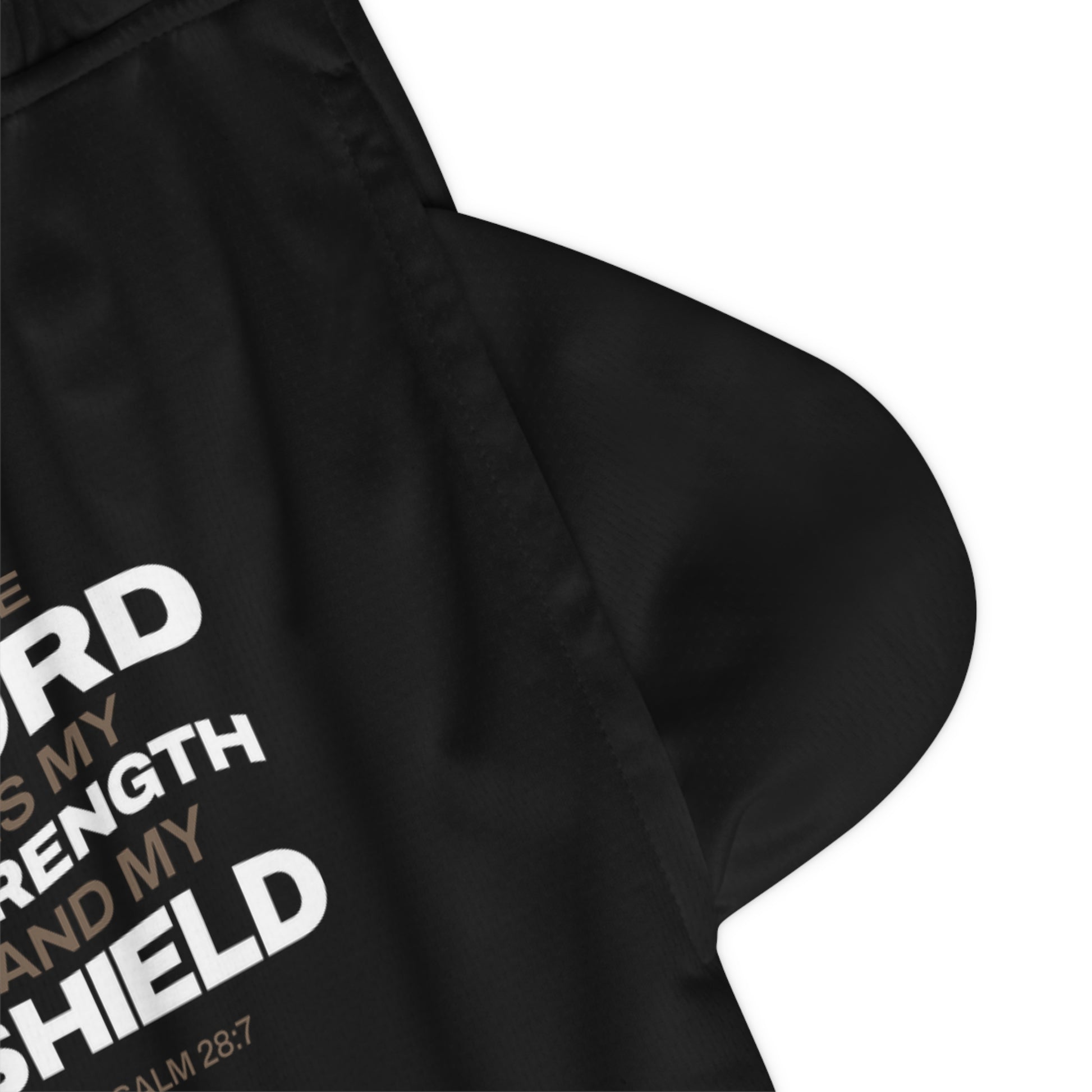 "The Lord Is My Strength and My Shield Psalm 28:7" Unisex Basketball Rib Shorts - The Shield of Light
