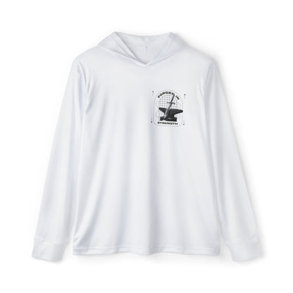 "Forged In Strength" Sports Warmup Hoodie - The Shield of Light