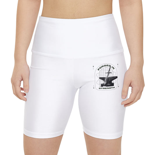 "Forged In Strength" Unisex Workout Shorts - The Shield of Light