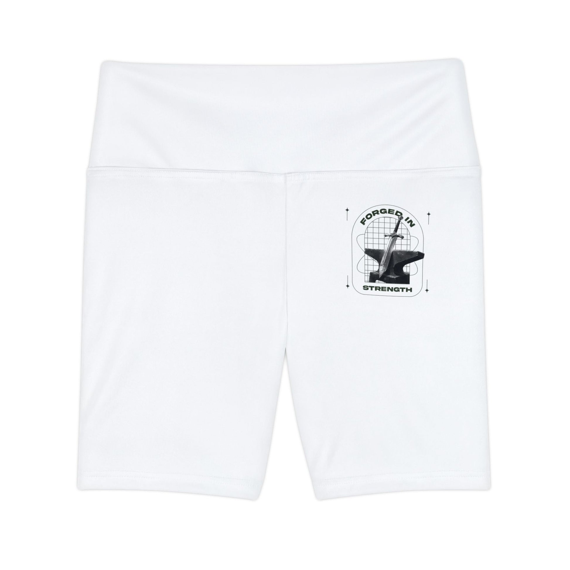 "Forged In Strength" Unisex Workout Shorts - The Shield of Light