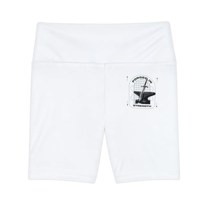"Forged In Strength" Unisex Workout Shorts - The Shield of Light