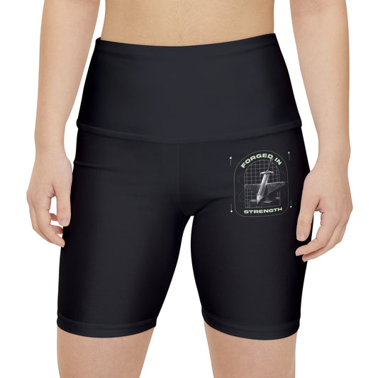 "Forged In Strength" Unisex Workout Shorts - The Shield of Light