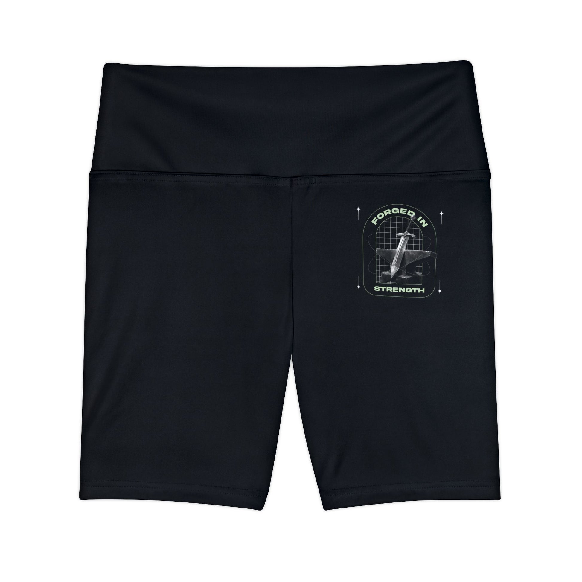 "Forged In Strength" Unisex Workout Shorts - The Shield of Light