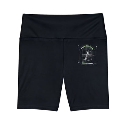 "Forged In Strength" Unisex Workout Shorts - The Shield of Light