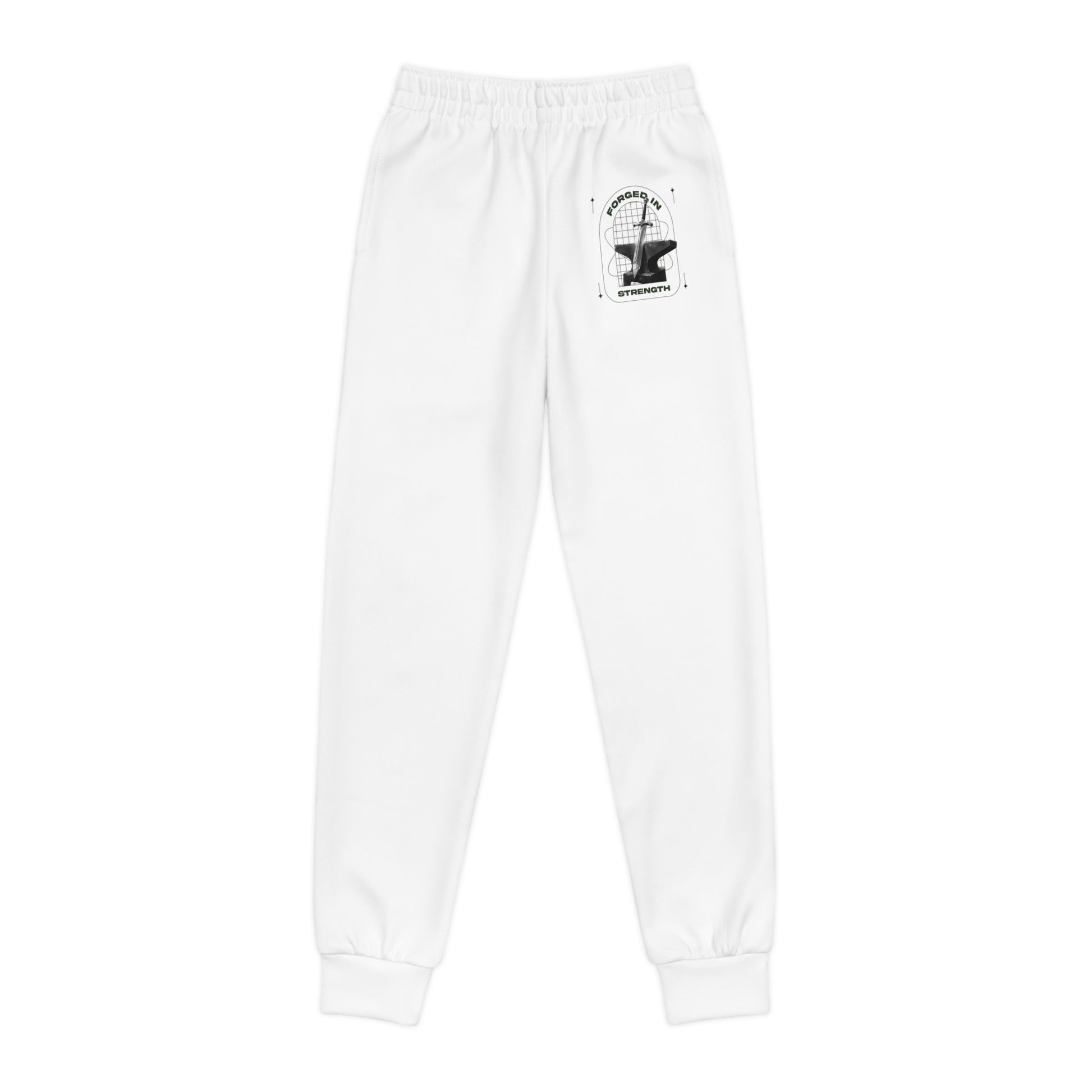 "Forged In Strength" Unisex Youth Joggers - The Shield of Light