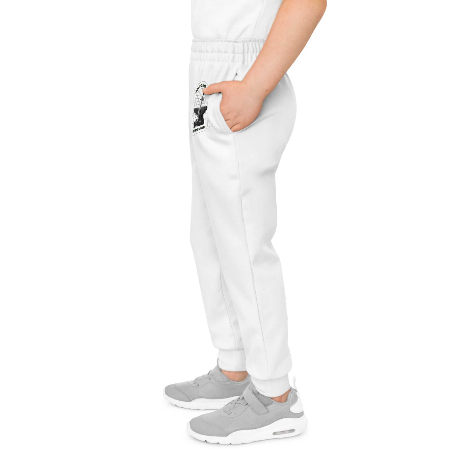 "Forged In Strength" Unisex Youth Joggers - The Shield of Light