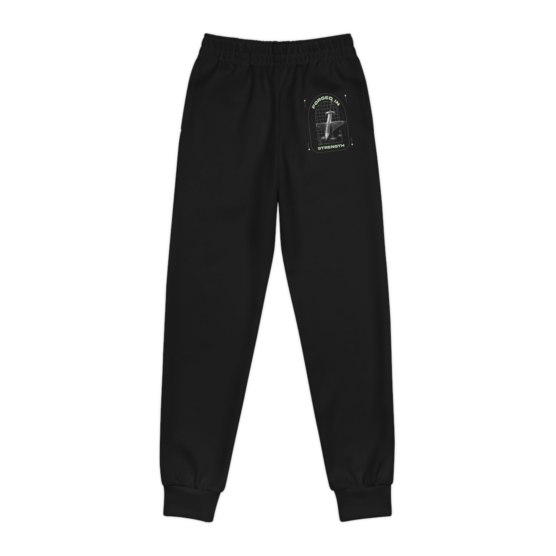 "Forged In Strength" Unisex Youth Joggers - The Shield of Light