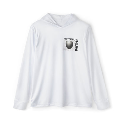 "Fortified In Faith " Sports Warmup Hoodie - The Shield of Light