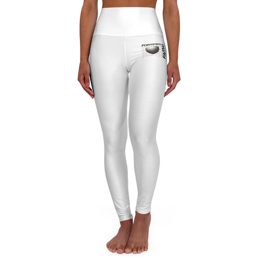 "Fortified In Faith " Unisex High Waisted Yoga Leggings - The Shield of Light