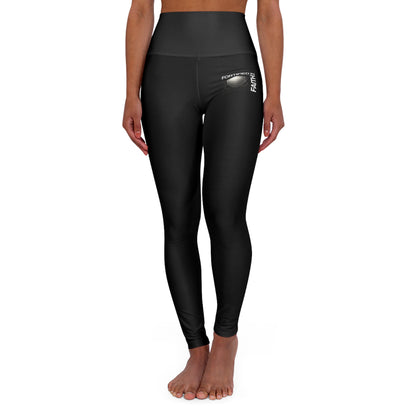 "Fortified In Faith " Unisex High Waisted Yoga Leggings - The Shield of Light