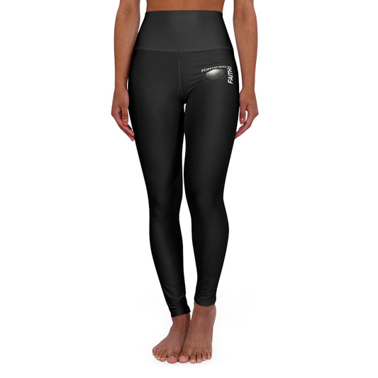 "Fortified In Faith " Unisex High Waisted Yoga Leggings - The Shield of Light