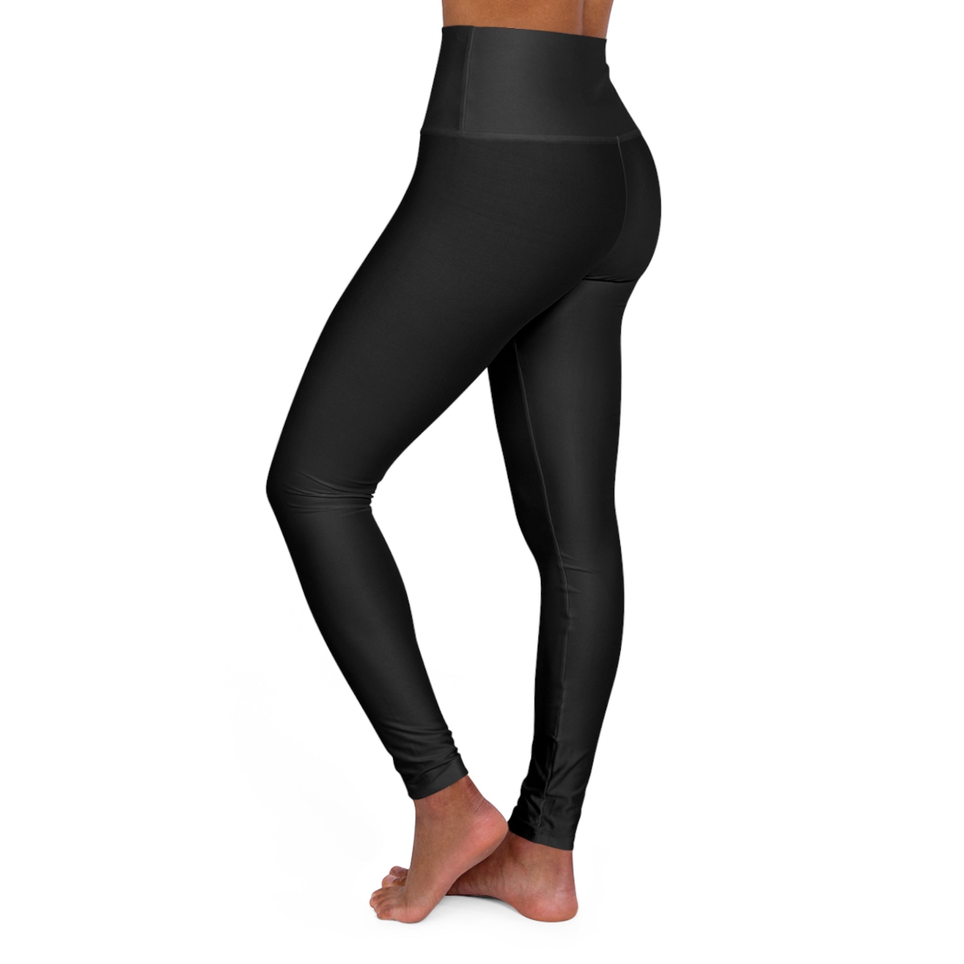 "Fortified In Faith " Unisex High Waisted Yoga Leggings - The Shield of Light
